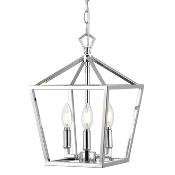 Iris 10" Iron Classic Modern Lantern LED Pendant - JONATHAN Y
